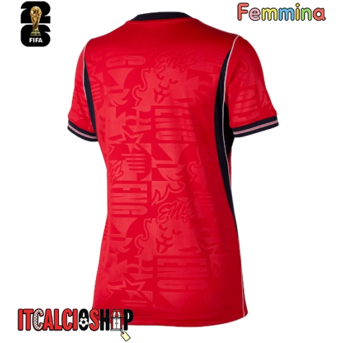 Inghilterra Seconda Maglia Femmina Mondiali 2026 Manica Corta